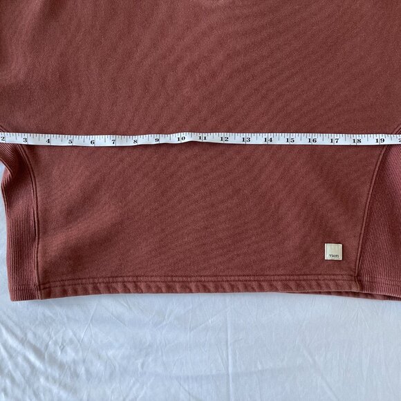Vuori Restore Cropped Crewneck Sweatshirt in Burgundy XS - Picture 7 of 10